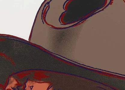 Фрагмент JOHN WAYNE светло серый фон