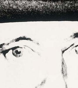 Фрагмент Joseph Beuys черно белый