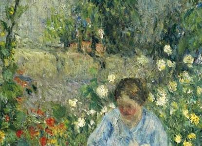Фрагмент JULIE ET LUDOVIC-RODOLPHE PISSARRO DANS LES FLEURS