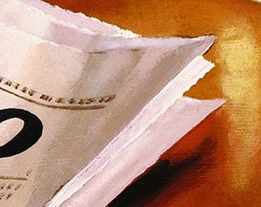 Фрагмент Капучино, газета, Милан