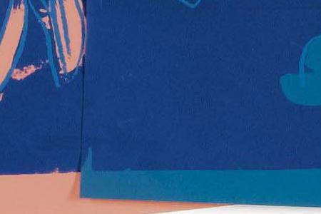 Фрагмент KIKU розовый, голубой, синий