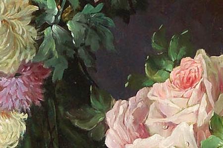 Фрагмент Кмпозиция Розы и Хризантемы