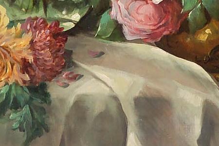 Фрагмент Кмпозиция Розы и Хризантемы