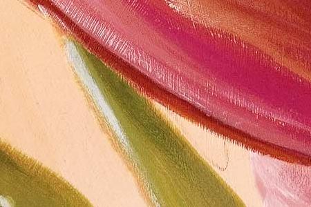 Фрагмент Композиция из красных тюльпанов