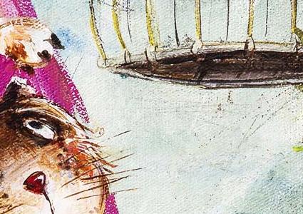 Фрагмент Кот и Попугай