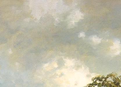 Фрагмент Крымский пейзаж. 1887.