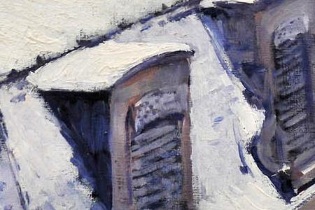 Фрагмент Крыши под снегом