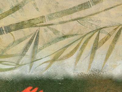 Фрагмент Курочка серо-зеленом