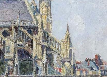 Фрагмент L-ÉGLISE-SAINT-JACQUES-À-DIEPPE,-MATIN,-SOLEIL