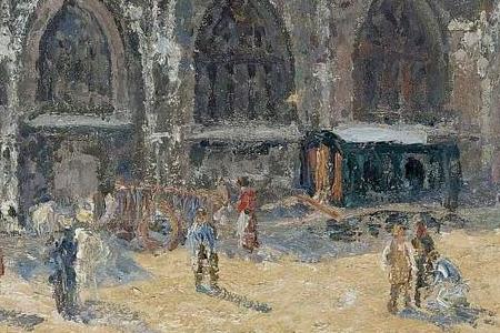 Фрагмент L ÉGLISE SAINT JACQUES À DIEPPE MATIN SOLEIL