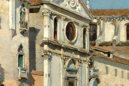Фрагмент LA CHIESA GESUATI FROM THE CANALE DELLA GIUDECCA, VENICE