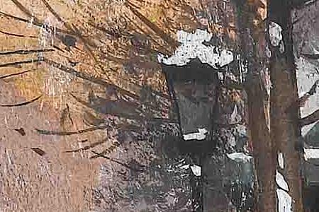 Фрагмент La Porte Saint Denis le soir Paris