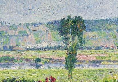 Фрагмент LA VALLEE DE LA SEINE AUX DAMPS JARDIN D OCTAVE MIRBEAU