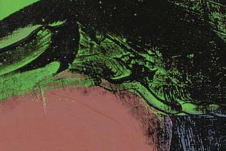 Фрагмент LADIES AND GENTLEMEN розово зеленый