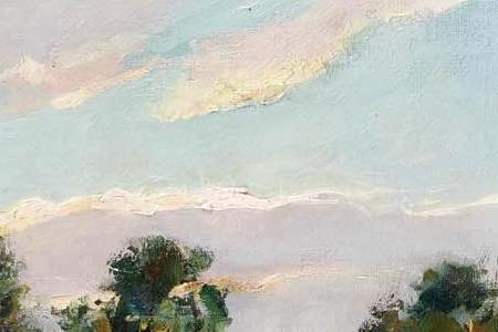 Фрагмент LAKE LANDSCAPE