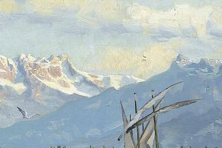 Фрагмент LAKE LIMAN  NEAR MONTREUX