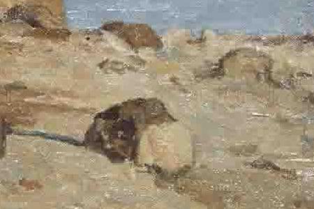 Фрагмент le grand lac vu du quai douchy