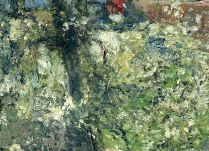 Фрагмент Le Jardin de Maubuisson Pontoise poiriers en fleur