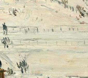 Фрагмент LE JARDIN DES TUILERIES EFFET DE NEIGE