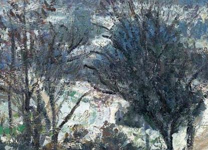 Фрагмент LE JARDIN DES TUILERIES ET LE PAVILLON DE FLORE EFFET DE