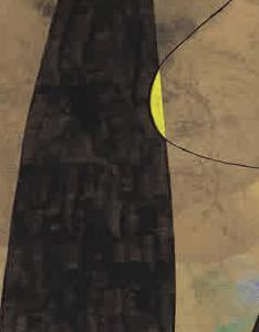 Фрагмент Le serpent à coquelicots traînant sur un champ de violettes peuplé par des lézards en deuil