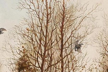 Фрагмент Лес на рассвете