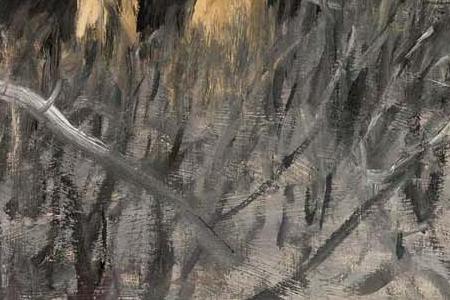 Фрагмент LOWEN IN VERBRANNTER STEPPE LIONS IN A BURNT STEPPE