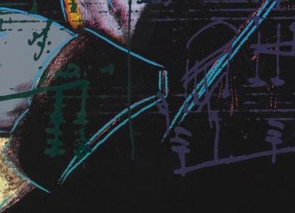 Фрагмент LUDWIG VAN BEETHOVEN на черном фоне