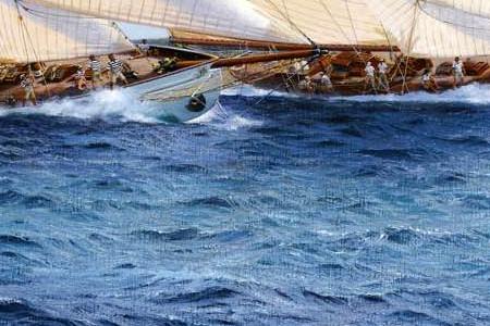 Фрагмент Lulworth and other yachts off St. Tropez