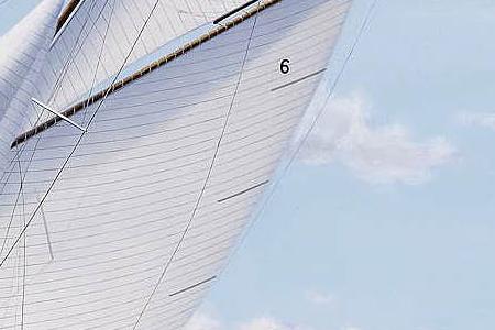 Фрагмент Lulworth, Cambria and Britannia racing off Cowes, 1927