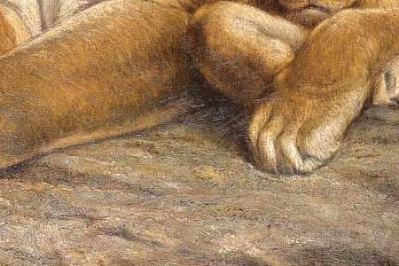 Фрагмент Львица и львята