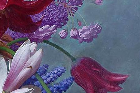 Фрагмент Magnolias Apple Blossom Lilac and Tulipsard