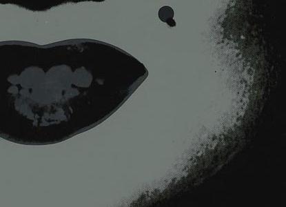 Фрагмент MARILYN на черно белом