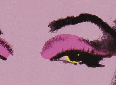 Фрагмент MARILYN на ярко пурпурном