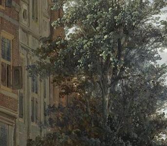 Фрагмент MARKET SCENE IN THE SUNLIT STREETS OF A DUTCH TOWN