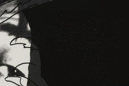 Фрагмент MICK JAGGER черно белый