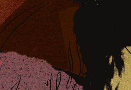 Фрагмент MICK JAGGER розово-коричневая композиция