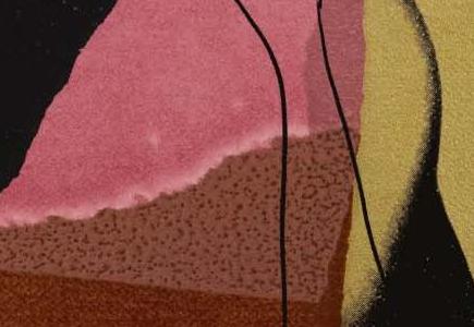 Фрагмент MICK JAGGER розово-коричневая композиция