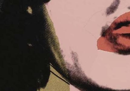 Фрагмент MICK JAGGER с бирюзовым акцентом