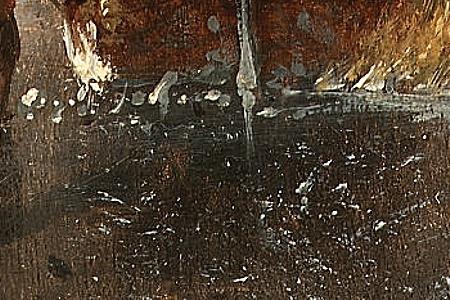 Фрагмент Midnight sun over the Lofoten Islands Norway