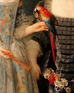 Фрагмент Молодые дамы на балконе