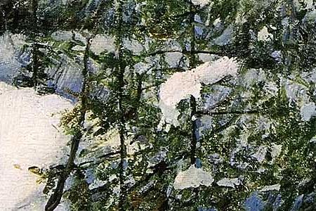 Фрагмент Морозное утро. 1957.