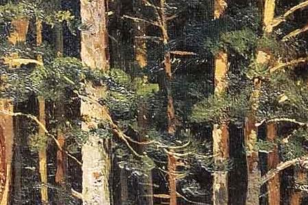 Фрагмент Мостик в лесу.1895.