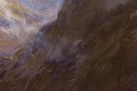 Фрагмент MOUNTAIN LANDSCAPE WITH COWS, 1888