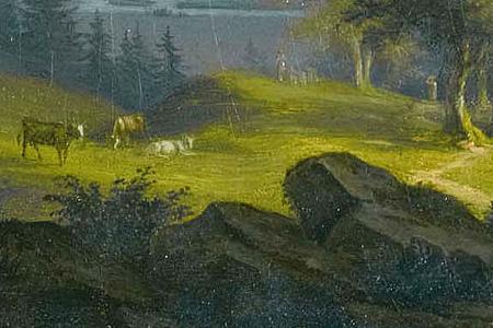 Фрагмент MOUNTAIN LANDSCAPE