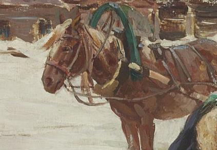 Фрагмент На фоне зимней жизни