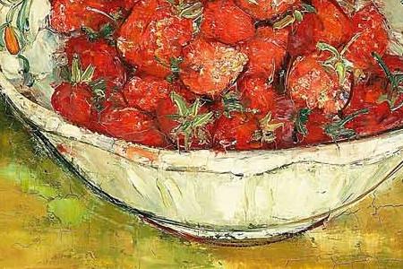 Фрагмент Натбрморт с клубникой