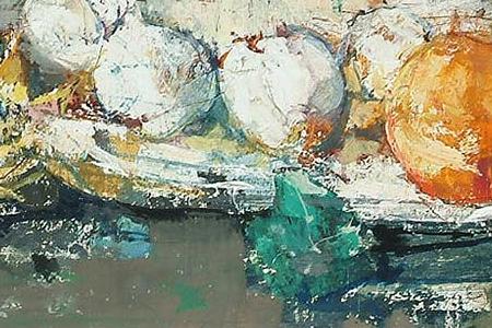 Фрагмент Nature morte au pot bleu