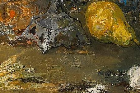 Фрагмент Nature morte au pot bleu