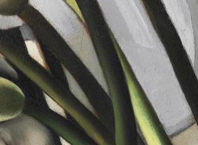 Фрагмент Натюрморт с белыми калами